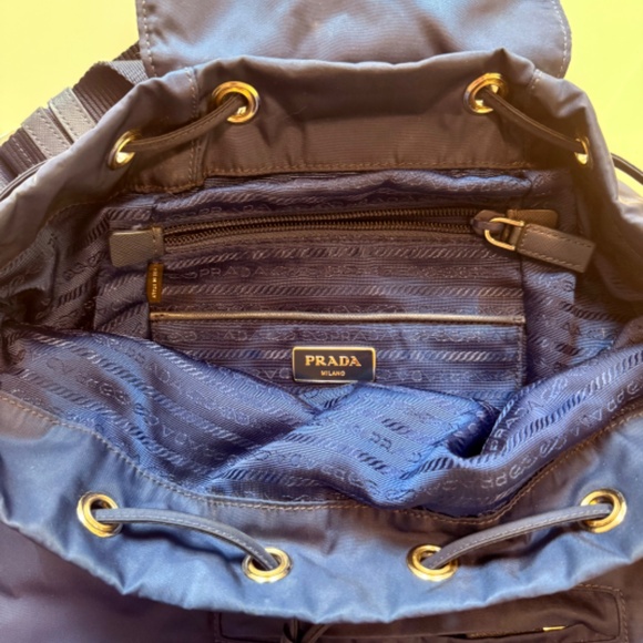 Prada | Navy Re-nylon Tessuto Backpack - Picture 2 of 6